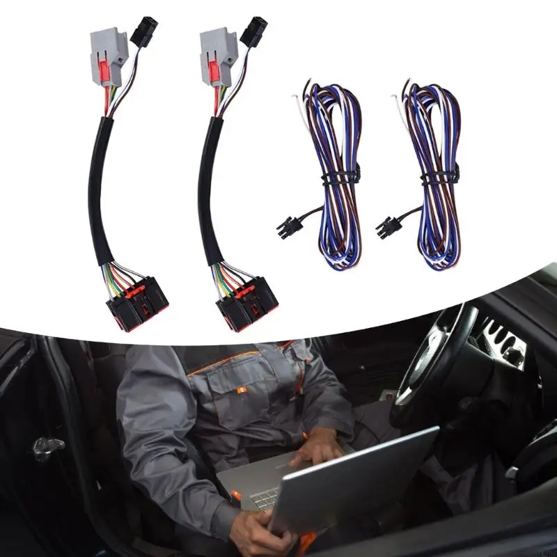 Reliable Waterproof 8 Pin to 22 Pin Conversion Cable Wiring Harness Adapter Suitable for F150 Trailer Mirrors Connection