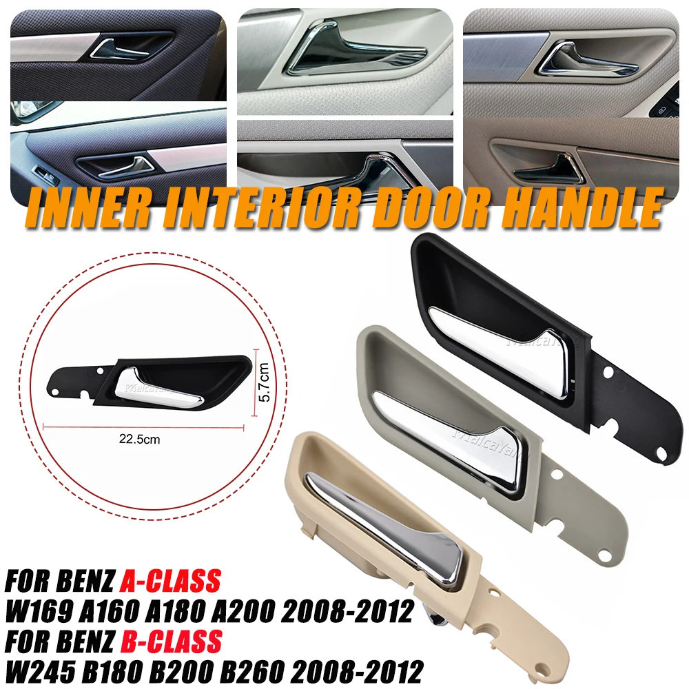 Car Inner Interior Door Handle For Mercedes-Benz A-Class W169 B-Class W245 Panel Trim Pull Bar Left Right Front Rear A1697601061