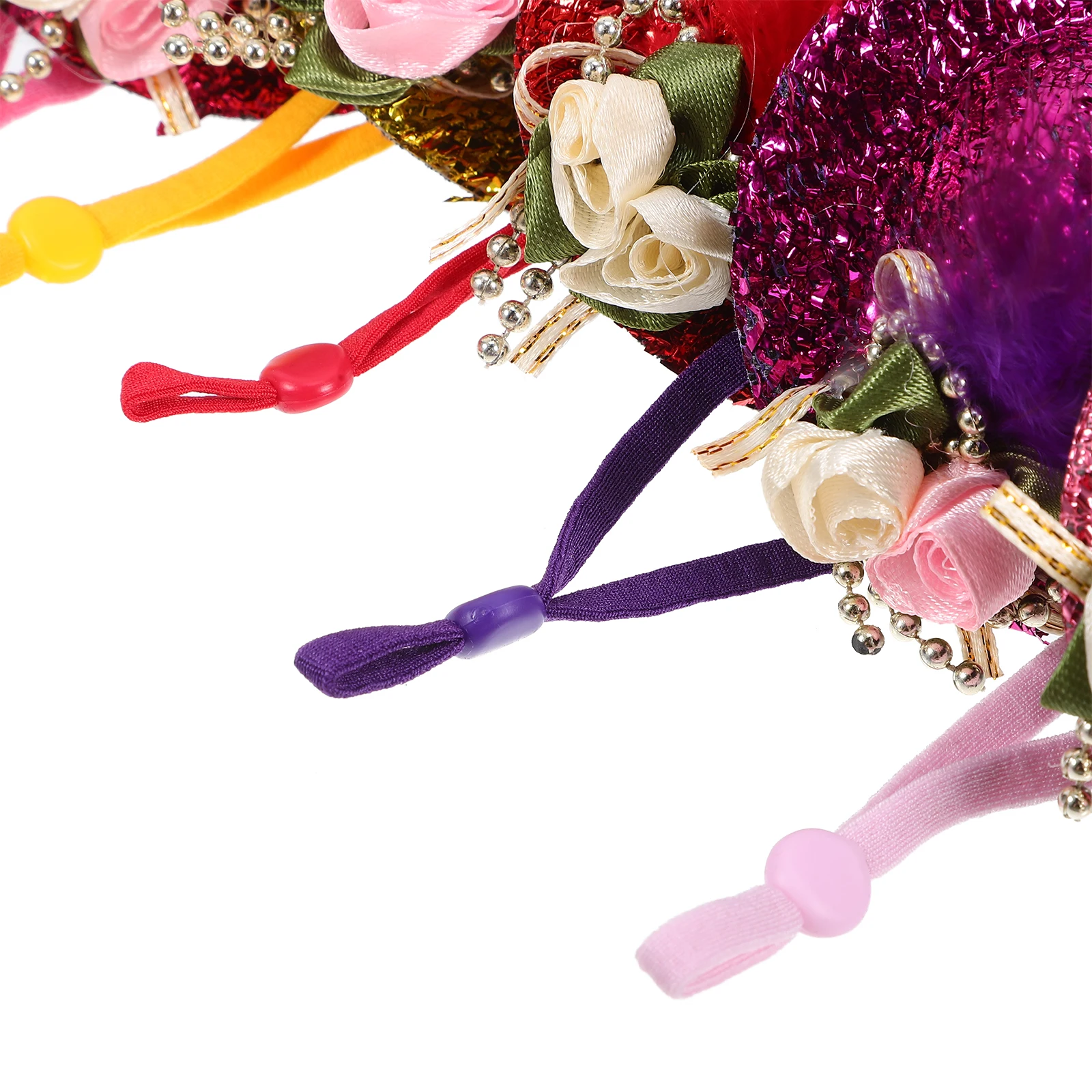 

6Pcs Pet Hats Decorative Chicken Hat Adjustable Bird Hat Festival Hen Accessory Chicken Accessory Hen Accessories