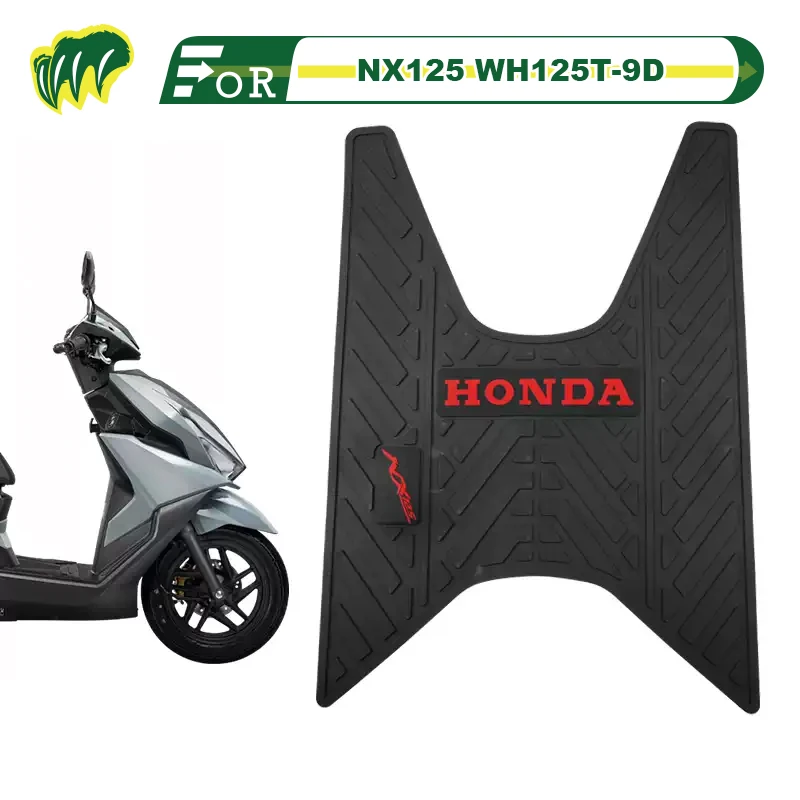 

For Honda NX125 WH125T-9D Scooter Motorcycle Foot Mat Rubber Anti-Skid Foot Pad Floor Mat Waterproof Motorcycle Floor Carpet