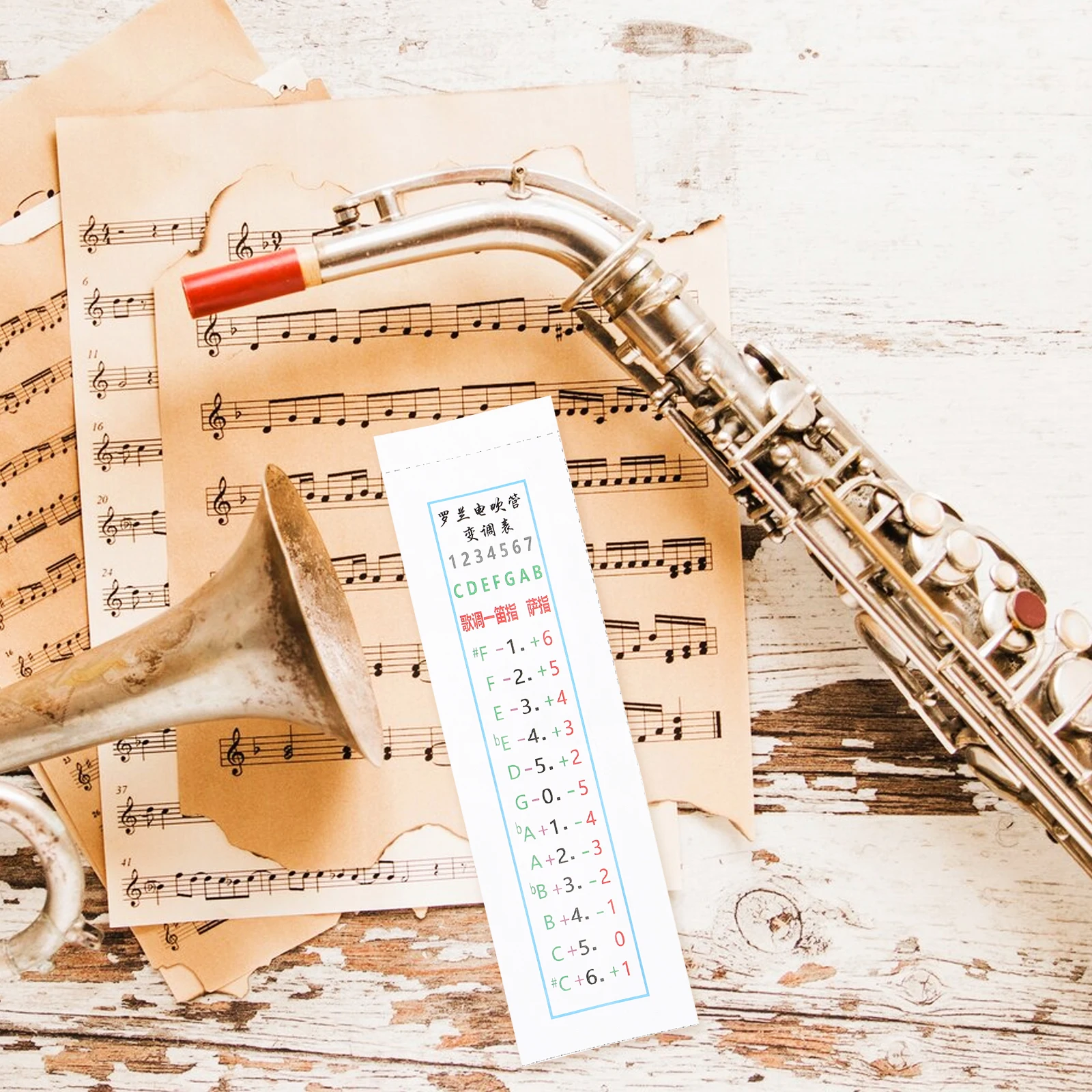 

Hair Tube Transfer Meter Saxophone for Children Alto Practice Beginner Instrument Chart Kids Fingerboard