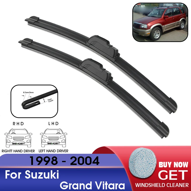 Auto Ruitenwisser Voorruit Rubber Navulling Ruitenwisser Voor Suzuki Grand Vitara 1998-2004 Lhd/Rhd 19 "19" Auto-Accessoires