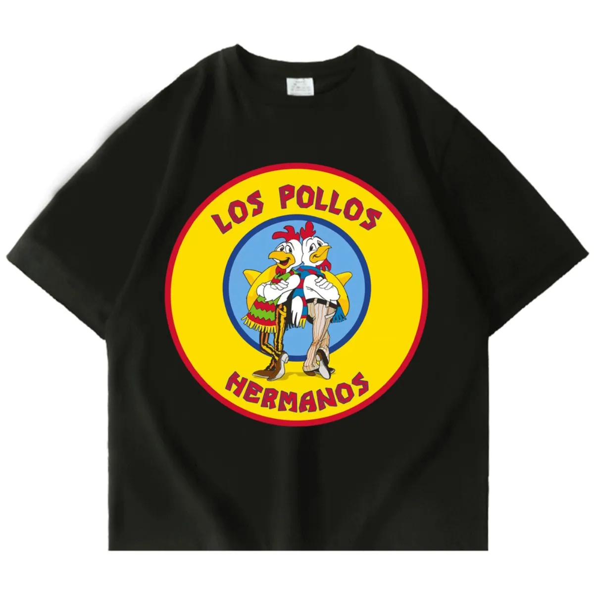 Breaking Bad T-shirt, Los Pollos Hermanos Fried Chicken Brothers graphic T-shirt, sportswear, high-quality cotton top for men.
