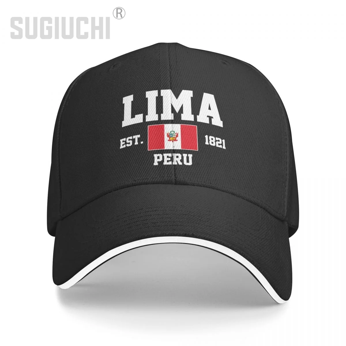 Baseball Cap Peru EST.1821 Lima Capital Men Women Unisex Hip Hop Sandwich Caps Snapback Golf Hat Fishing