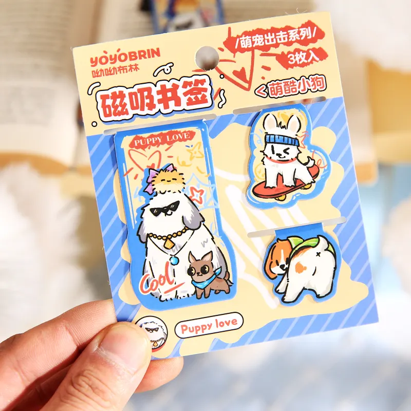 JIANQI 3 قطع من الإشارات المرجعية المغناطيسية اللطيفة لقارئات الكتب