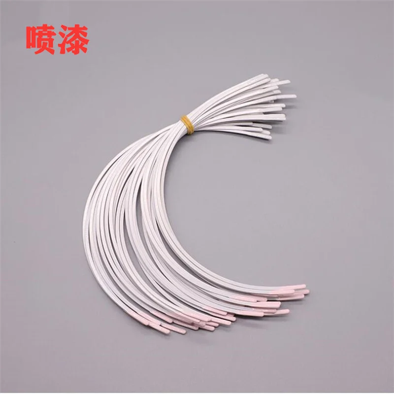 2 Pairs of Plastic Coated White Steel Ring 304 Rust-proof Stainless Steel Steel Ring Underwear Bra Steel Ring Replacement