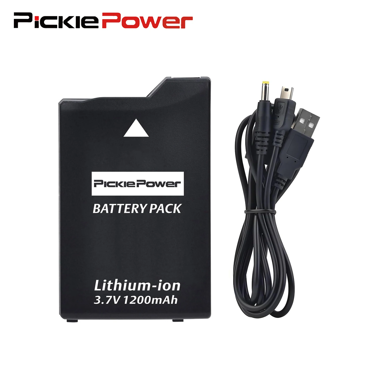Pickle Power PSP 3000/2000 Batería con Cable Cargador para PSP Slim 2000 PSP-S110,PSP-3001, PSP-3002, PSP-3004, PSP-2001