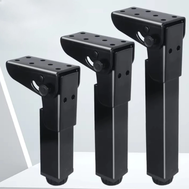 No-Drill Foldable Table Legs,Auto-Lock Metal Support Feet,Space-Saving Removable Bracket for Camping,Cooking Outdoor Activities