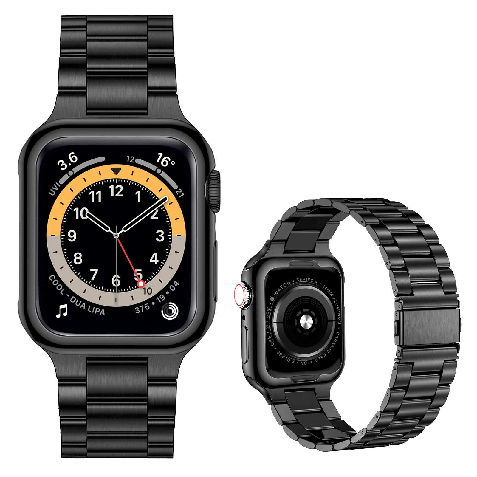 Neues Metallarmband für Apple Watch 12 11 10 46mm 45mm 44mm Edelstahl-Armband IWatch 9 8 7 6 SE 42mm 41mm 40mm 38mm Band – Detail 1