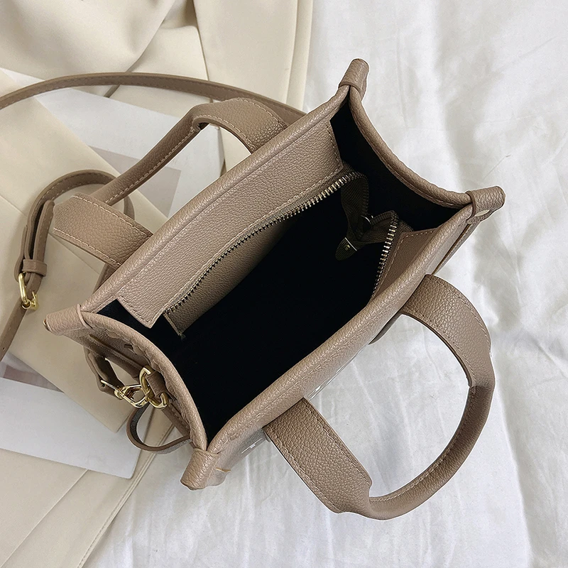 Sac fourre-tout en cuir PU pour femme, sacs à main de luxe pour femme, petit sac à bandoulière initié, sacs à main de créateur, haute qualité, 2024