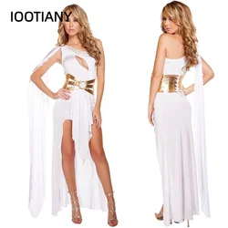 Halloween Sexy Royal Cleopatra Skirt Greek Goddess Cosplay Exposed Chest Costume Adult Roman Queen Uniform Fancy Party Dress