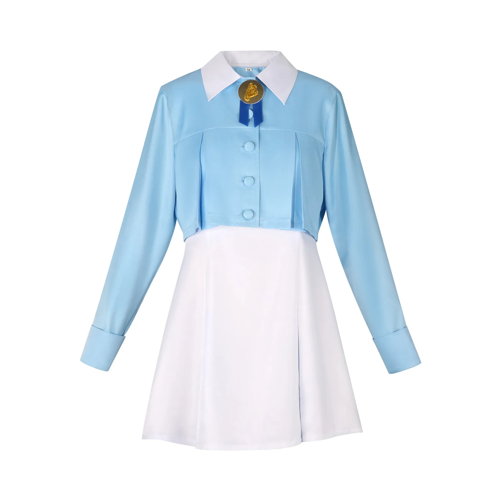 Anime Cardcaptor Sakura Kinomoto Sakura Cosplay Costume wig Blue White Uniform Wig Halloween Party For Women Daily Skirt