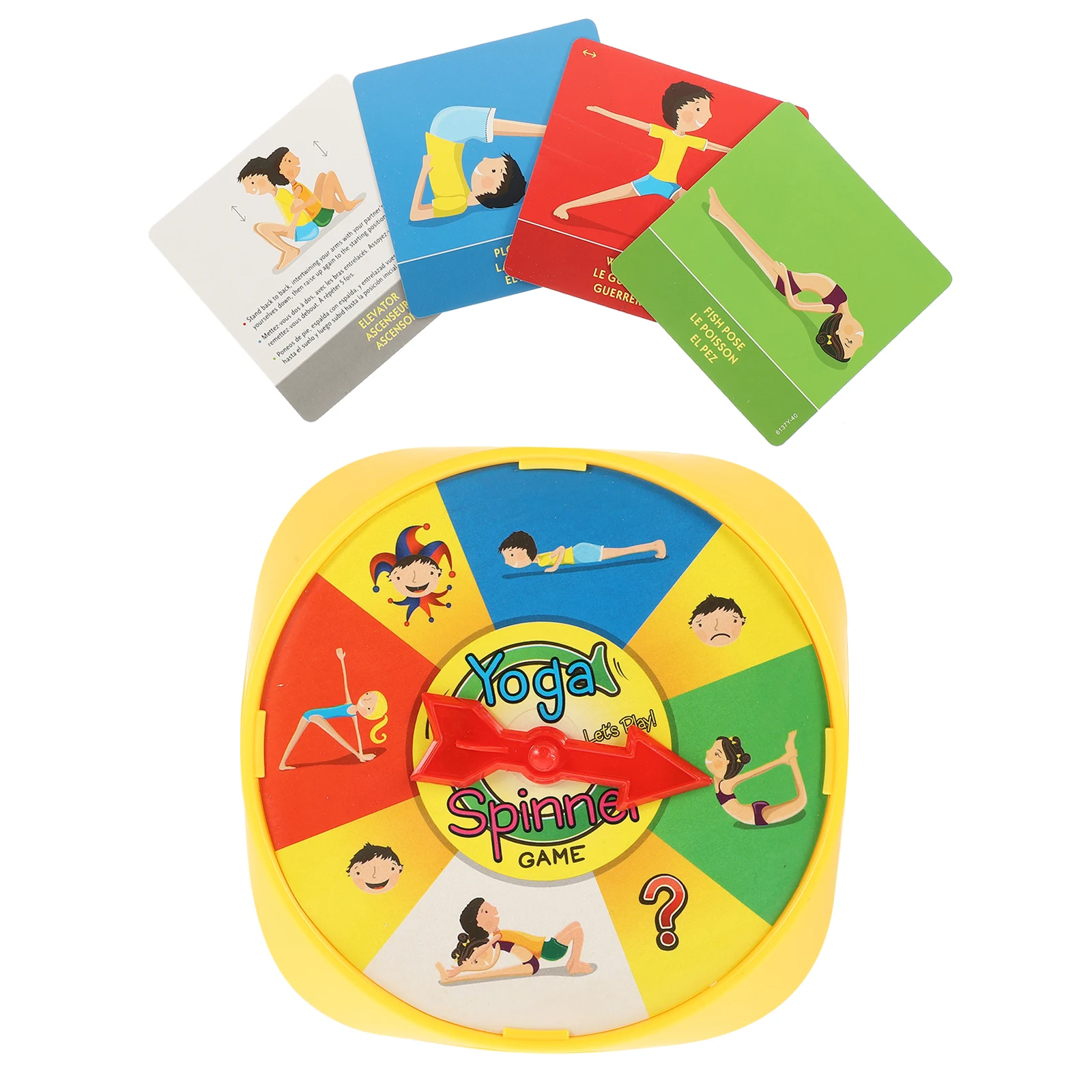 

1SET Educational Family Learning Turnable Plate Toy Cartoon Pose Kit Fun Family Learning Games Turnable Plate Toy