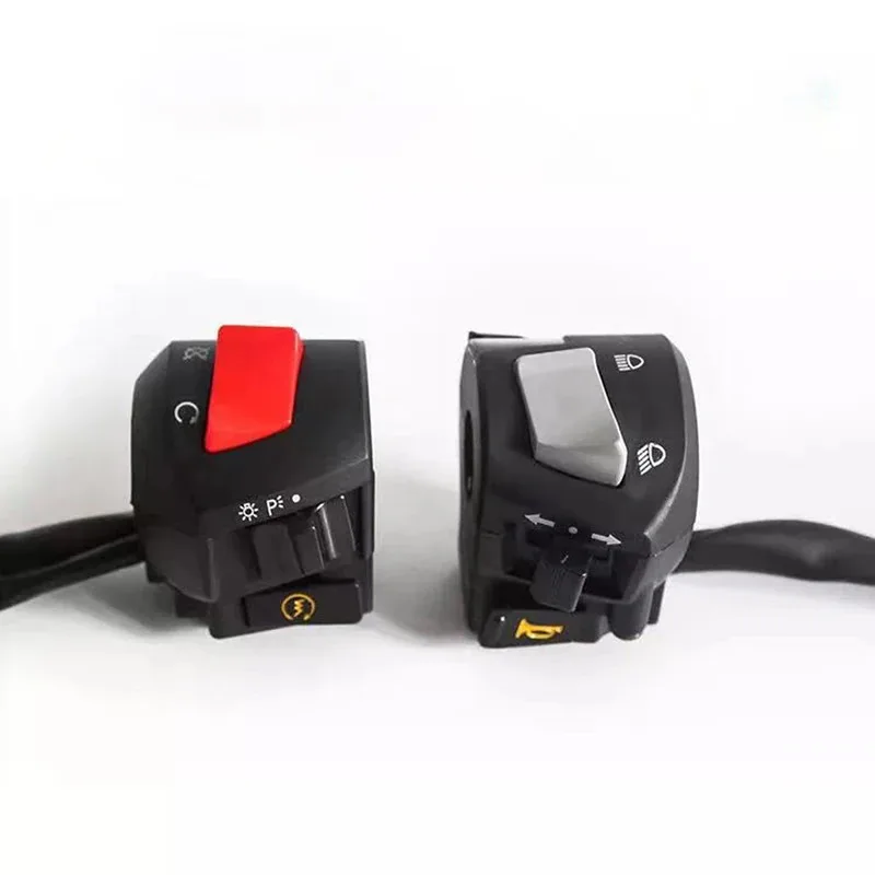 High Durable Motorcycle Handlebar Controller Switch Left Right Dual Button for Horn Turn Signal Headlight Electric Starter