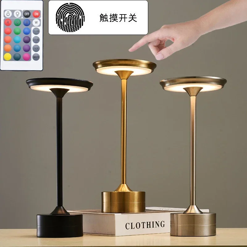 

Table Lamp Touch Sensor Rechargeable Desktop Night Light LED Reading Lamp for Restaurant Hotel Bar Bedroom Decor Light Book Lamp