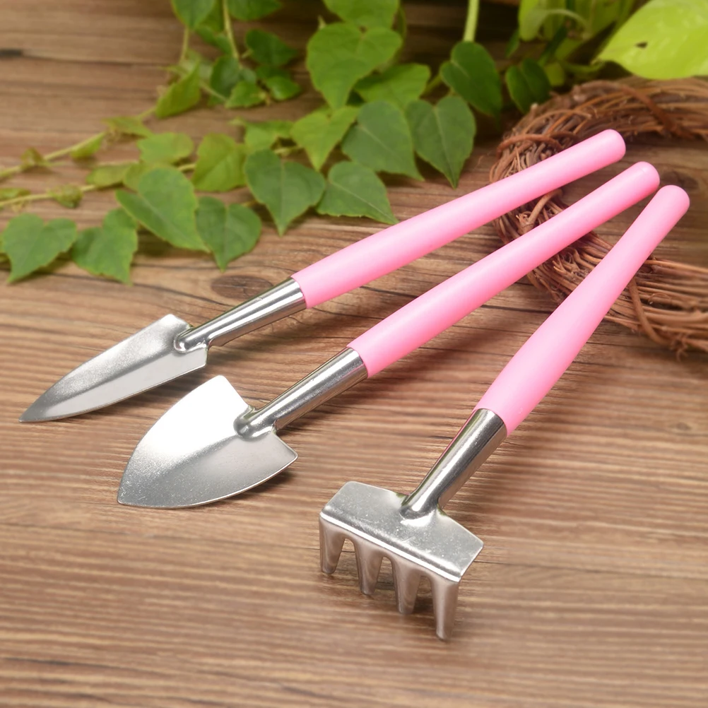 

Garden Tool Set Iron Shovel Rake Anti-Slip Handle Eco-Friendly Mini Hand Tools For Flowerpot Planting Outdoor Weeding