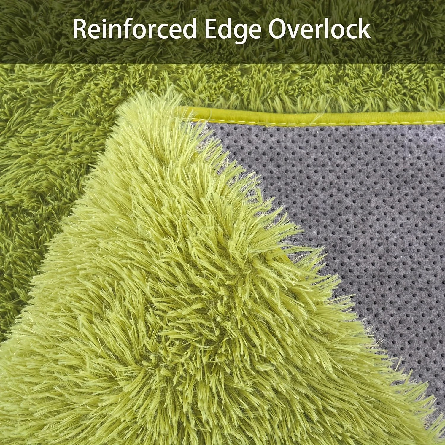 ตกแต่งห้องพรม,หญ้าสีเขียวนุ่มปุยพรมกันลื่นสําหรับห้องนั่งเล่น/ห้องนอน/เนอสเซอรี่,Luxury Plush พรม 4 สติกเกอร์พรม,