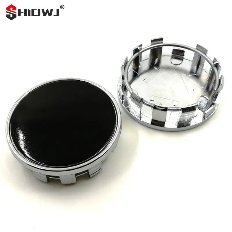 1Pc 68mm Fit 65mm Logo Black Plastic Car Wheel Center Hubcaps Covers Set Car Wheel Rim Hub Caps Car Styling Accessories