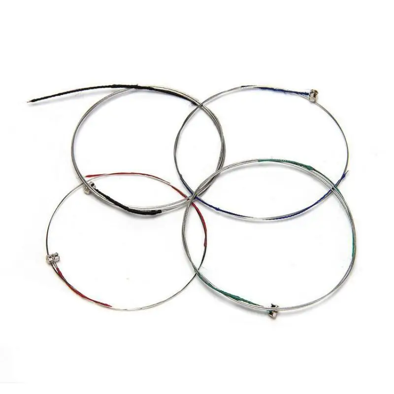 

Stainless Steel Winding String Set, Steel Alloy Wire, 4 Pieces in 1 Set, Mercerized String, 0.26mm, 0.36mm, 0.5mm, 0.73mm