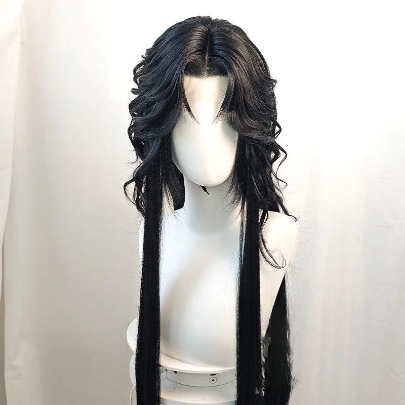 Anime The Scum Villain’s Self Luo Binghe Customized Wig Black Long Hair Unisex Shen Qingqiu Wigs Chinese Fan Wig+cap view 4