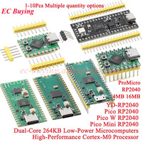 ProMicro Raspberry Pi Pico W Mini RP2040-ZERO Development Board Dual-Core ARM Low-Power Microcontroller Cortex-M0+ Processor