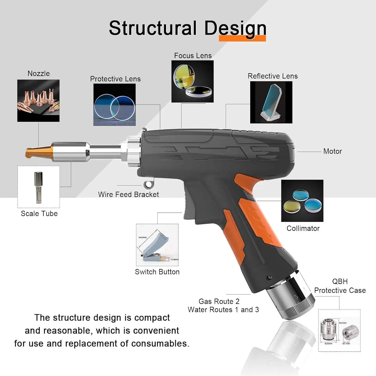 1000w 1500w 2000w Hand Held Metal Laser Welders Portable Fiber Laser Weld Machine Handheld Laser Welding Machine