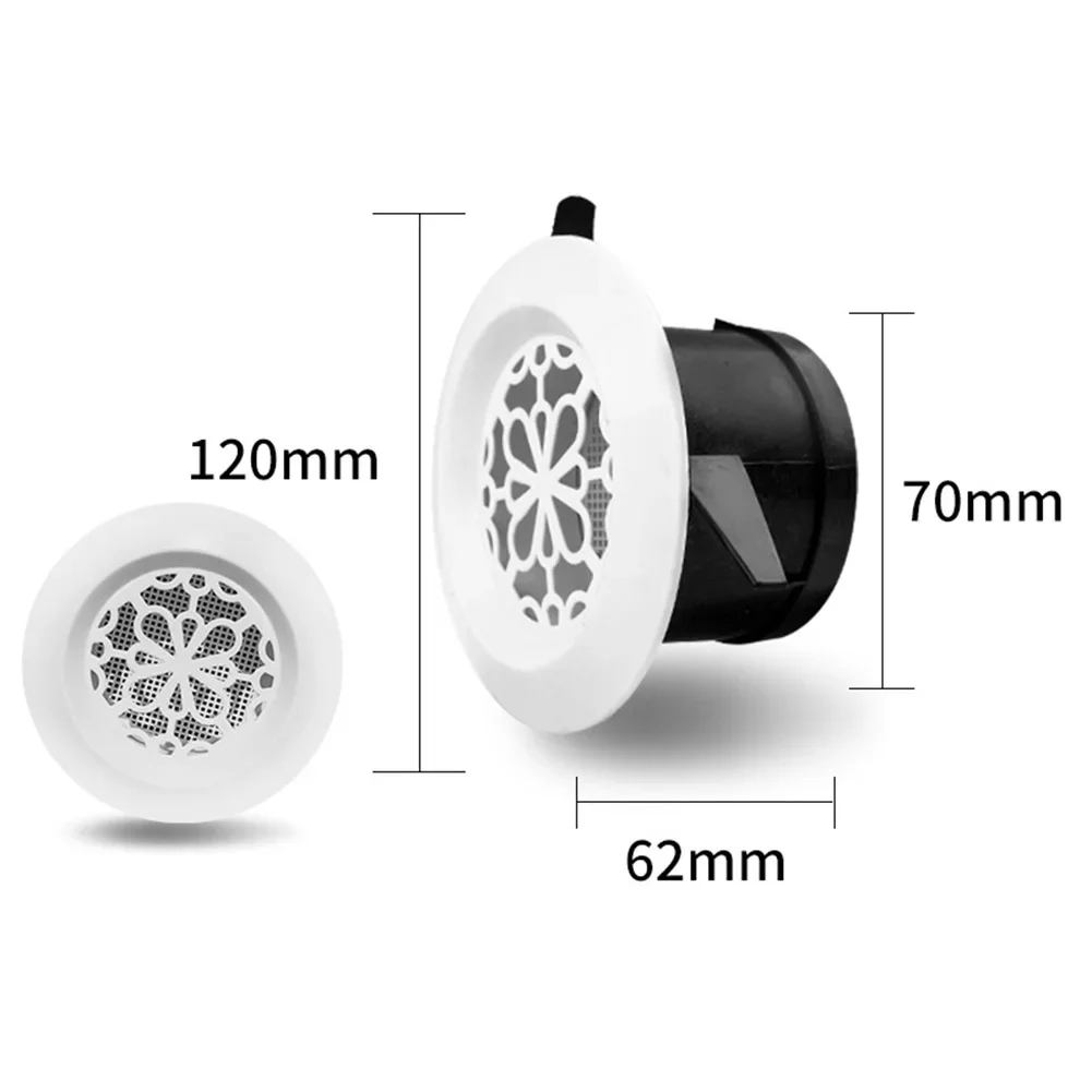 Bottom Dia Cover Louver Adjustable Pattern Screen Grille Mmx Mm Hole Inch Louver Round Vent Cover Home Kitchen