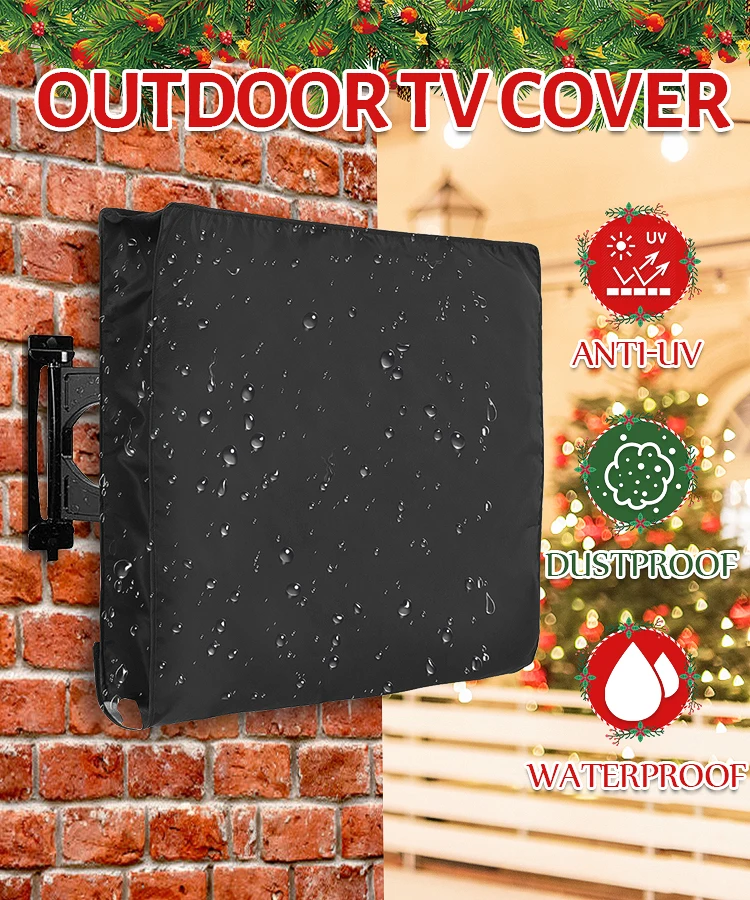 TV Cover for 30- 58 inch LCD TV Dust-proof Microfiber Cloth Protect LED Screen Weatherproof Outdoor Waterproof TV Cover