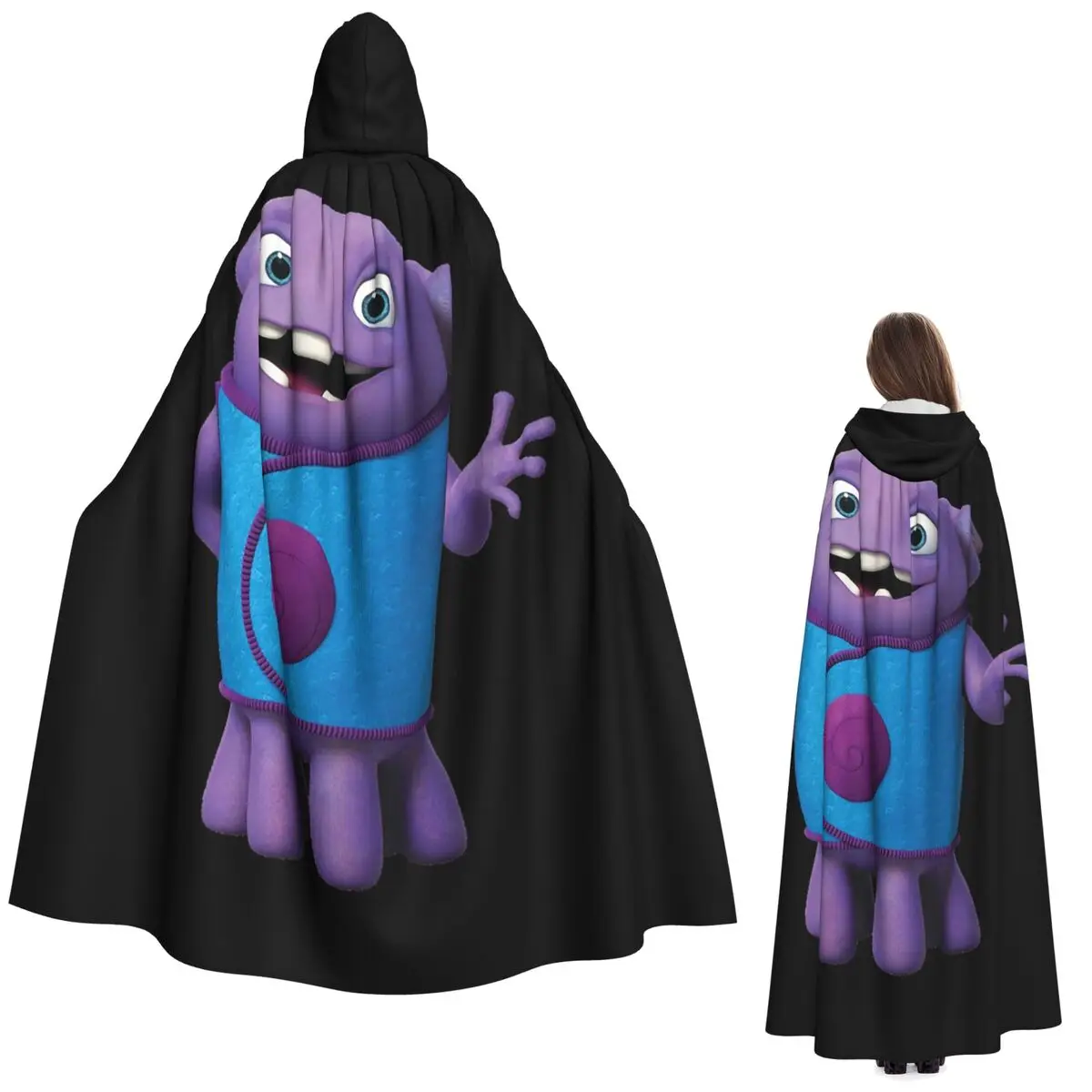 Oh The Boov Long Hooded Cloak Witch Medieval Costume Cosplay Cape Halloweenvamp…