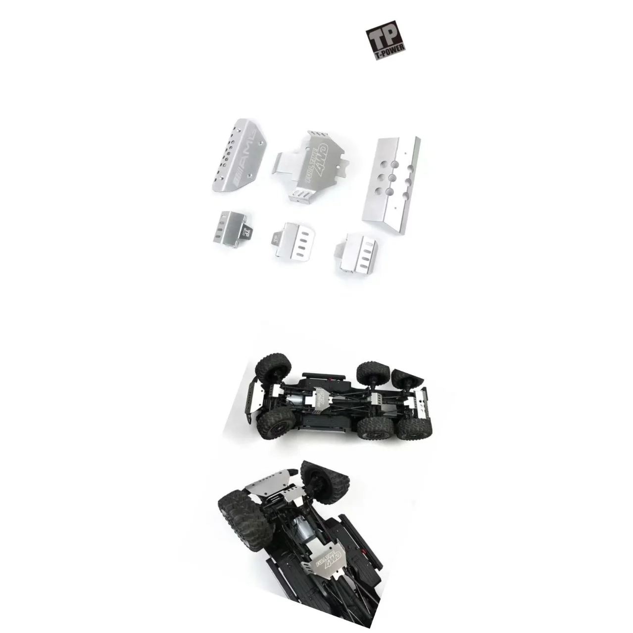 TP trx-6 TRX6 G63 Pancerz Podwozia Płyta Ochronna Pancerza Ochrona Mostka Stal Nierdzewna