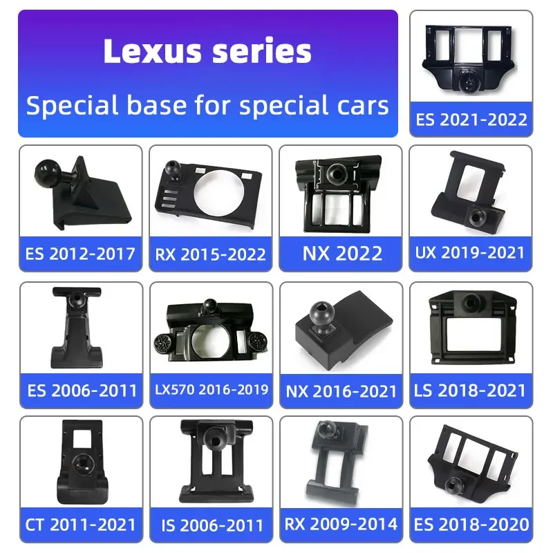 Car Phone Holder Base Special Mounts For Lexus ES200 IS250 RX450h CT200h LX570 NX300h LS UX250h Fixed Air Outlet Bracket Base