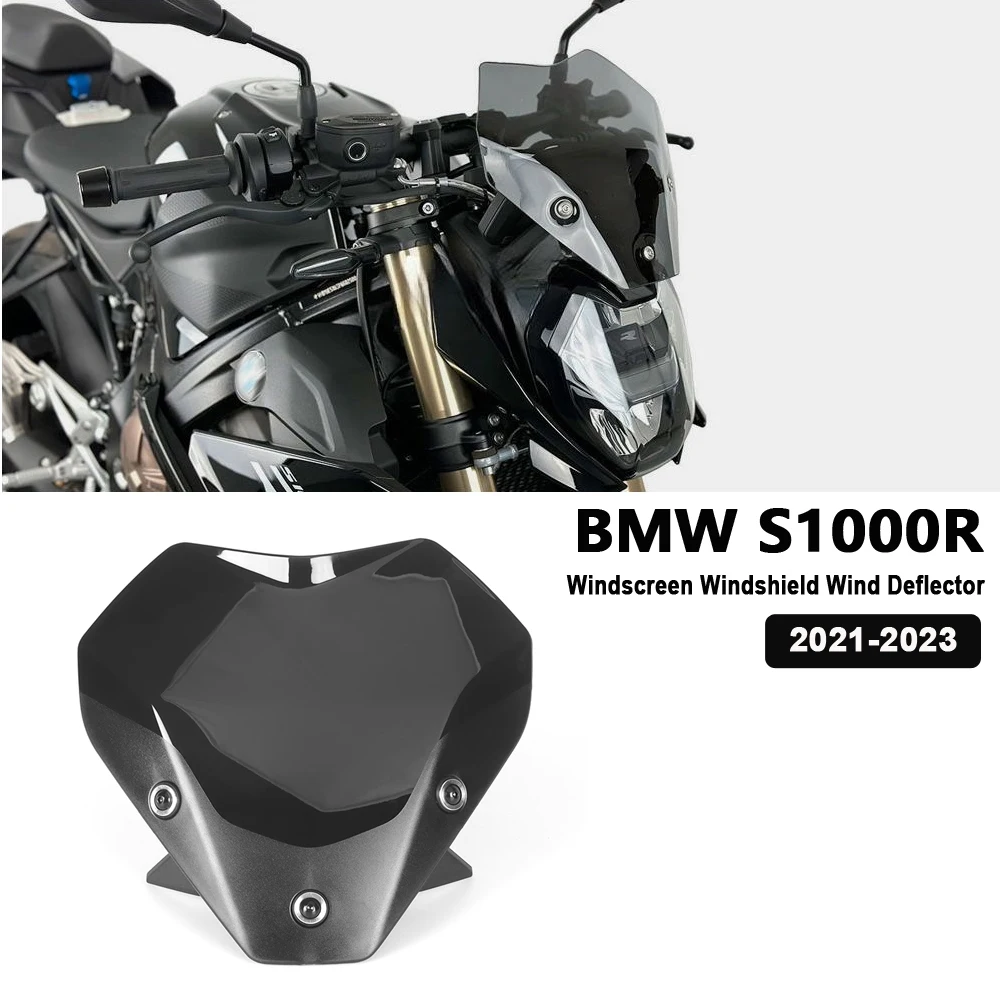 NEW Motorcycle Spoiler Windscreen Windshield Wind Deflector Screen Shield Spoiler FOR BMW S1000R S 1000 R S 1000R 2021 2022 2023