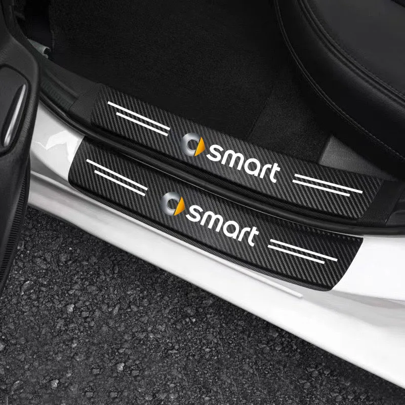 Car doorsill Protective Sticker Tape Anti Scratch Waterproof Tape For Mercedes Smart Fortwo Forfour 450 451 453 Accessories view 2