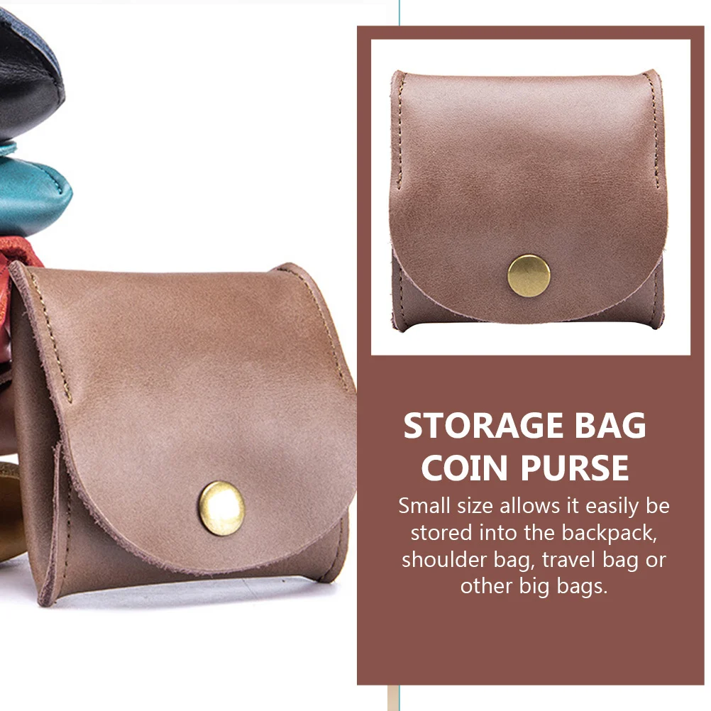 محفظة تغيير صغيرة عصرية للعملات المعدنية، سماعة أذن صغيرة، حقيبة تخزين نقدية، ملمس متين، سطح أملس، محمول متعدد الوظائف