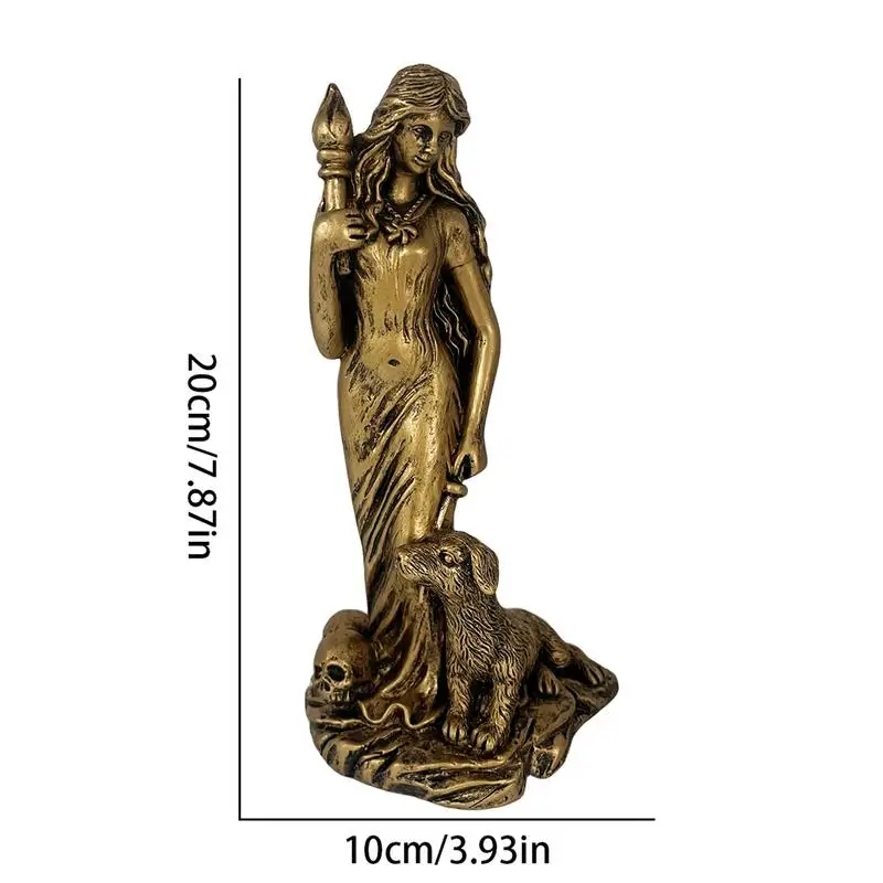 Goddess Figurine Goddess Witch Figurine Resin Retro Craft Decoration Resin Goddess Figurine For Windowsills Balconies Courtyards