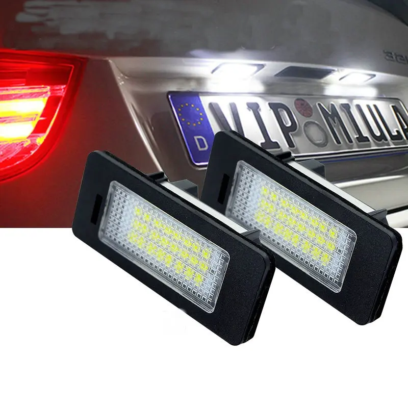 LED license plate lamp  For Series 1, Series 3, Series 5, Series X E90/91/92/93  E39 E60 E70 E61 E72  Built in decoding, p