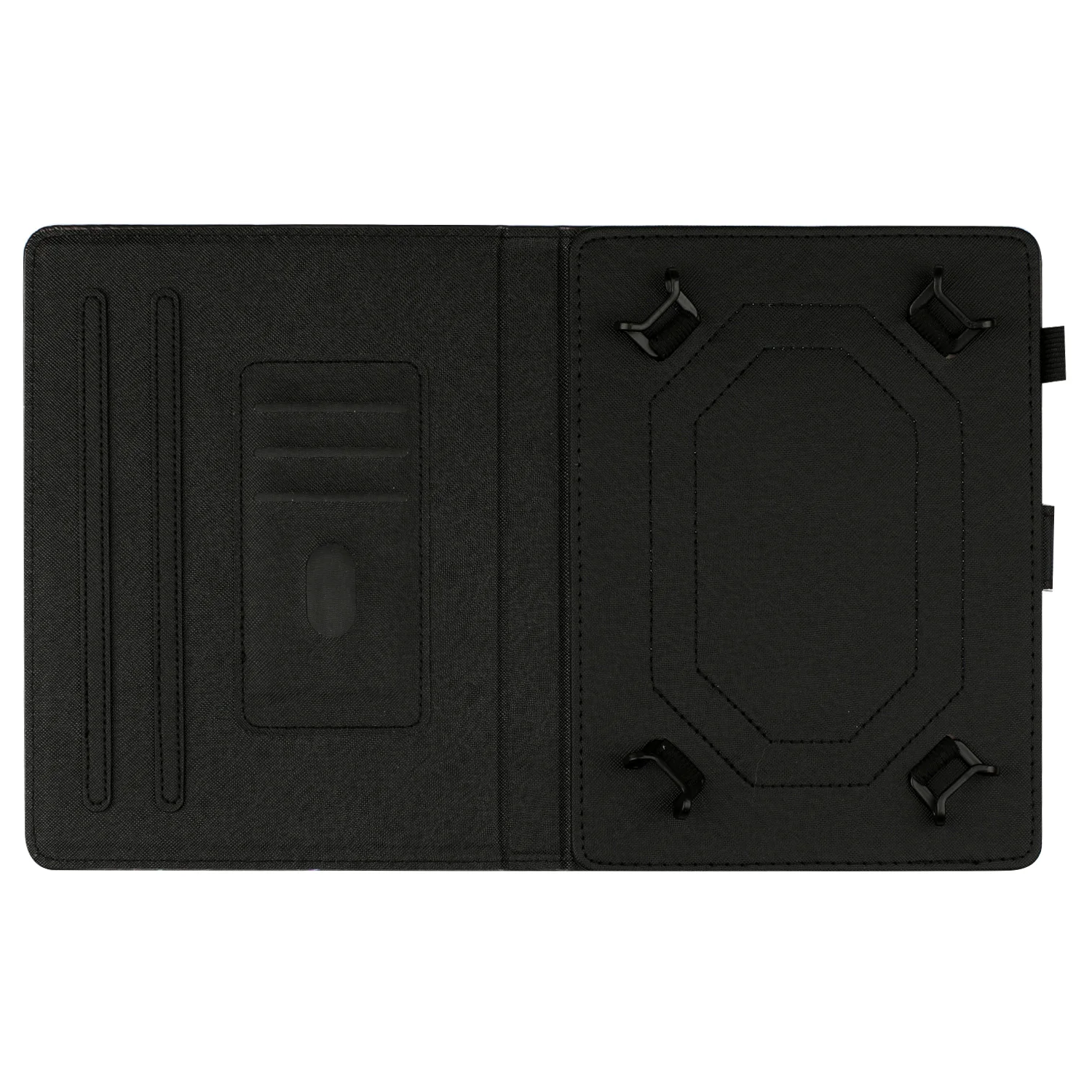 Universal 7-inch Tablet Case Litchi Texture Pattern Printing Leather Cover Auto Sleep  /  Wake with Card Holder - Plum Swallow