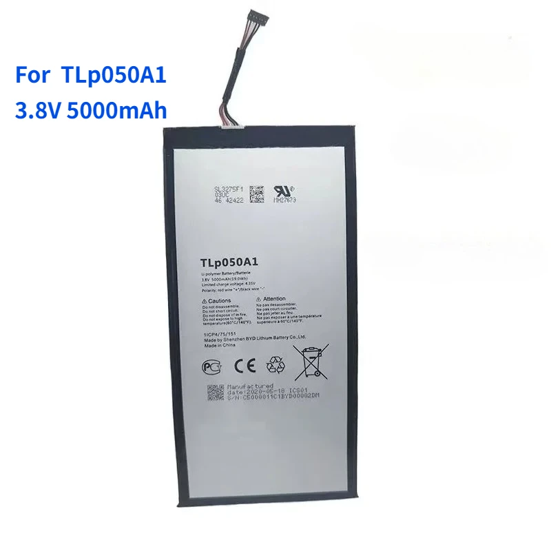 High quality 3.8V 5000mAh For Safran Morpho tablet battery TLp050A1for Alcatel