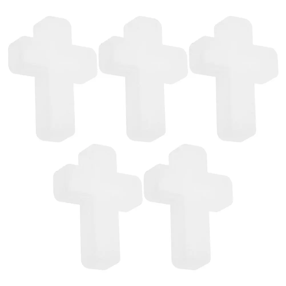 5 قطعة قالب قلادة الصليب السيليكون DIY بها بنفسك صنع المجوهرات الراتنج الحرف قلادة حلية لوازم قالب الصب الزخرفية #4