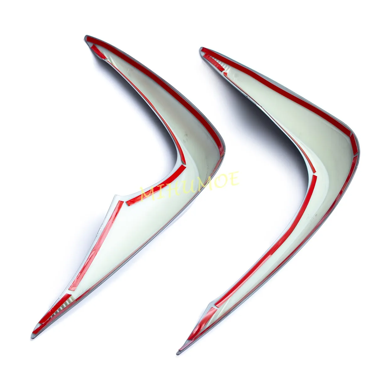 لتويوتا هايلاندر كلوغر 2021 2022 2023 2024 2025 لامع أسود المصد الأمامي الضباب الخفيف الزخارف الحافة #6