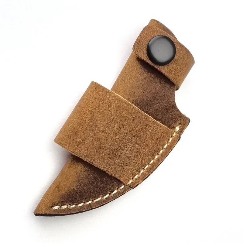 Portable Leather Knife Scabbard for Outdoor Hunting, Protective Sheath Cover for Small Blade