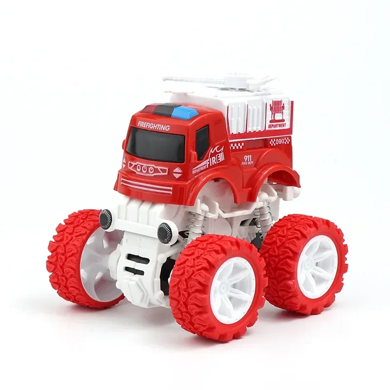 Off-Road Car Toys Rotate Toy Vehicles Inertial Four-wheel Drive Stunt Military Missile Engine Excavator Vehicle Toy