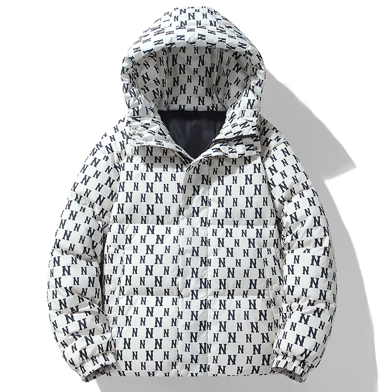 

Модная зимняя утепленная куртка-пуховик для пар, женское пальто из полиэстера с белым пуховым наполнителем, верхняя одежда