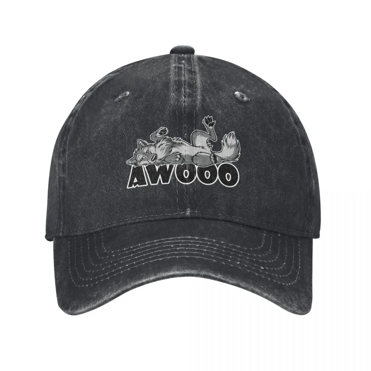 Lazy AWOO feral Wolf Baseball Cap Horse Hat fashionable Women's Hats 2024 Men's