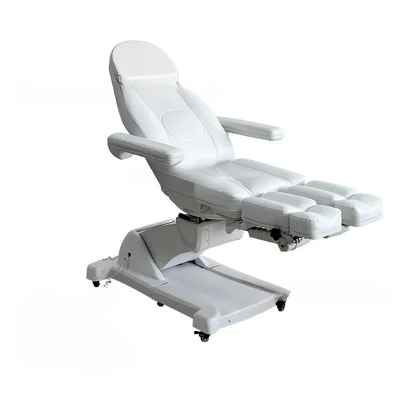 سرير تجميل كهربائي، صالون تجميل، تجميل طبي، فحص المرضى الخارجين، كرسي باديكير قابل للدوران