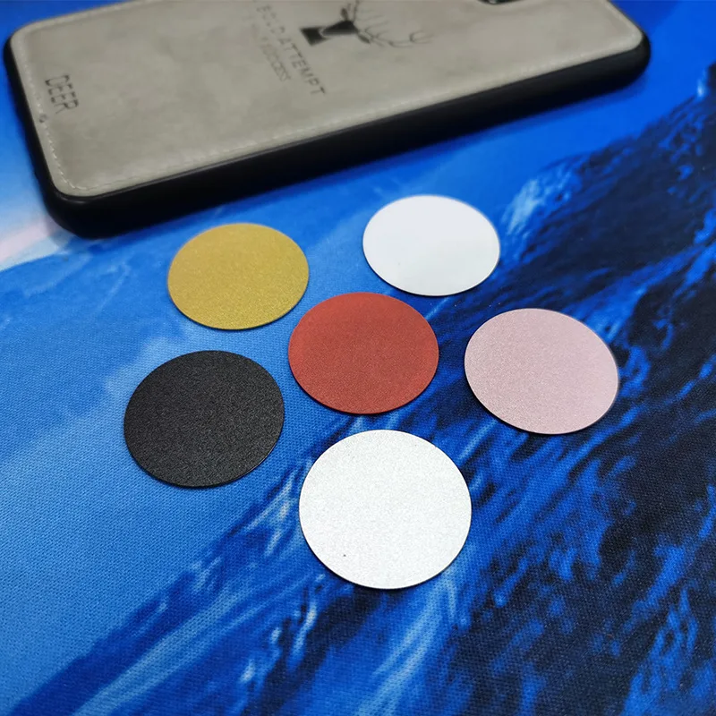 100pcs 40mm Colour Metal Plate Disk Iron Sheet for Magnet Mobile Phone Holder