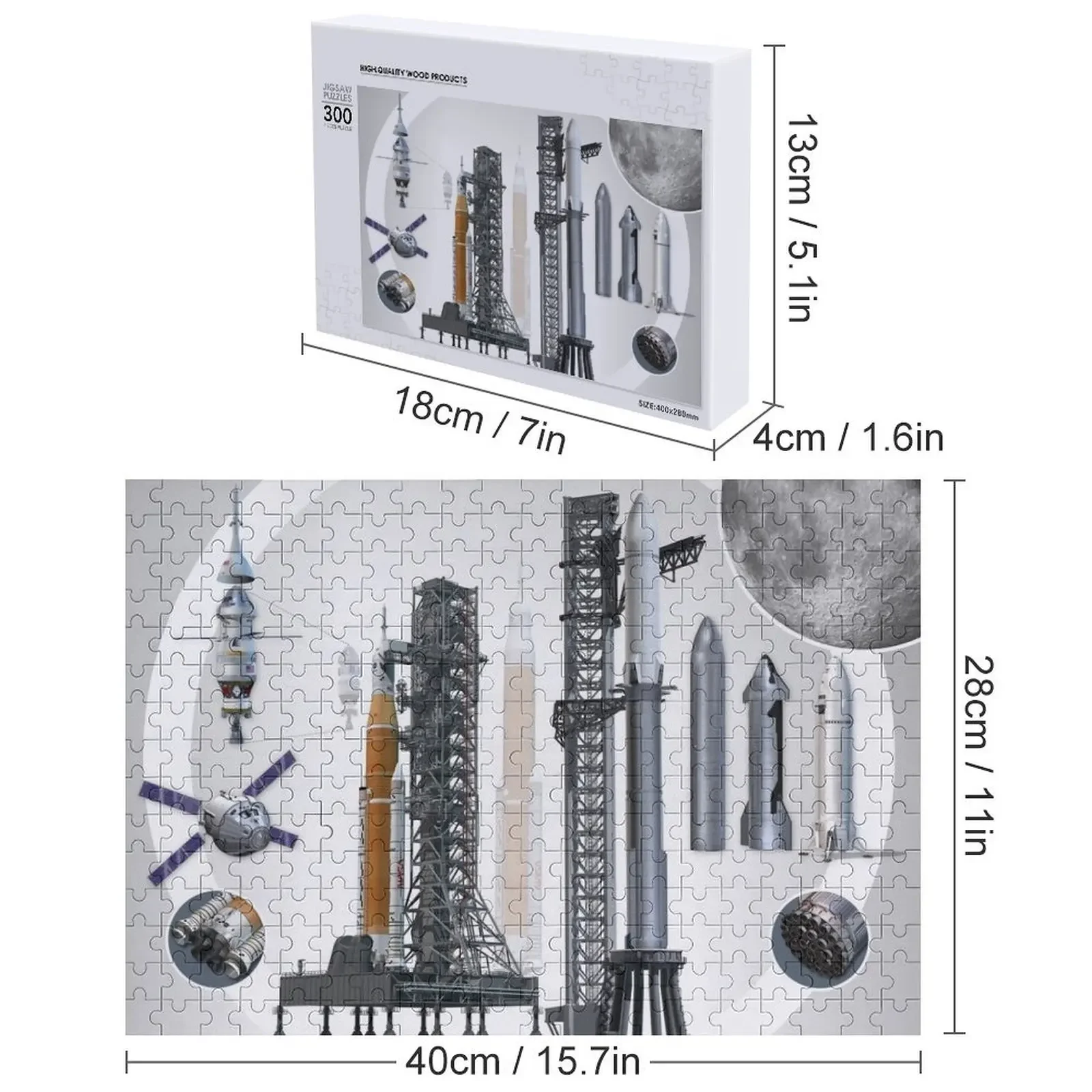 La luna de destino: los Artemis rockets que nos llegan, rompecabezas con foto personalizada para adultos, rompecabezas de madera