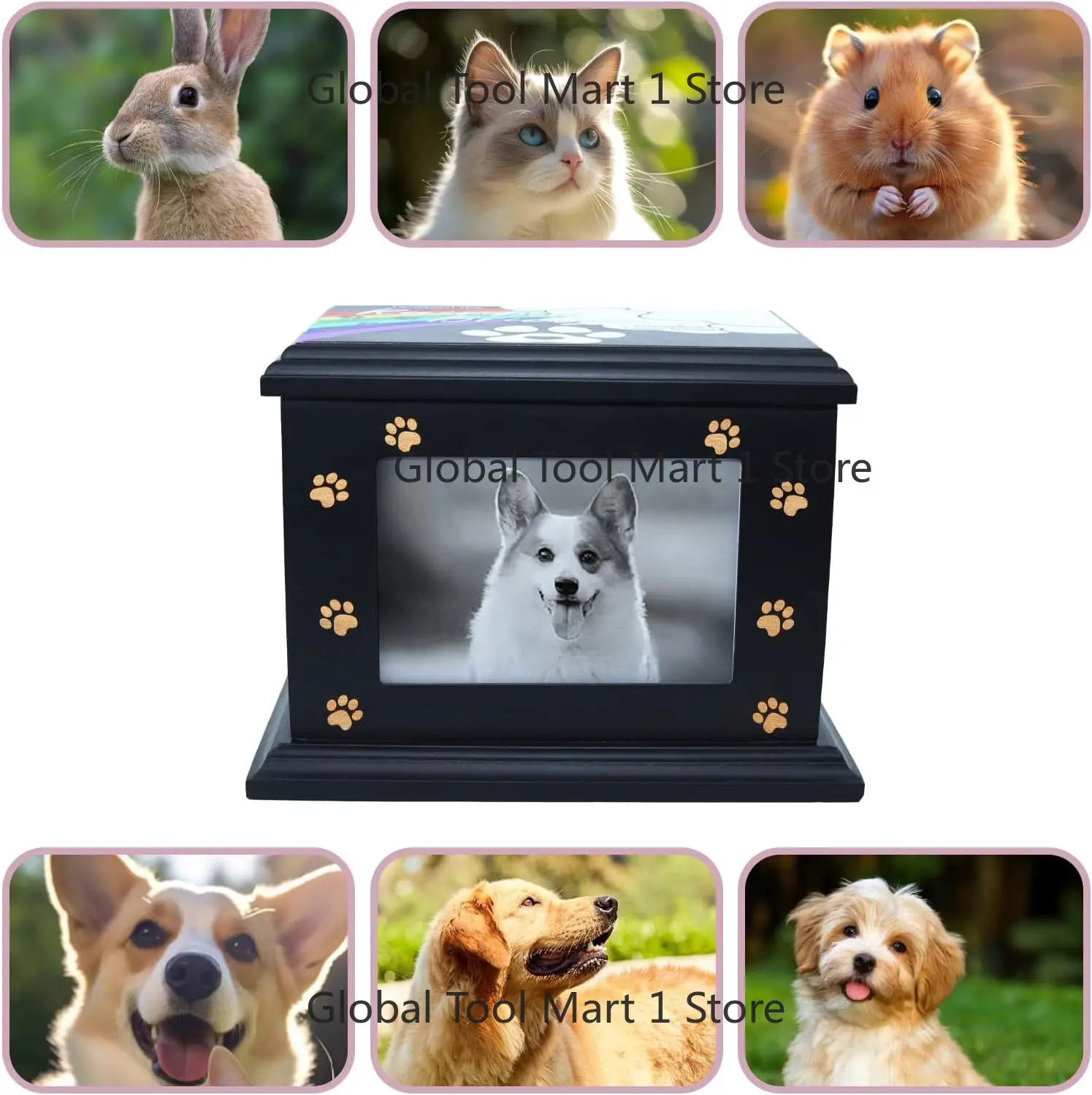 Wooden Pet Urns for Dogs or Cats Eco-Friendly Caskets for Your Furry Friend