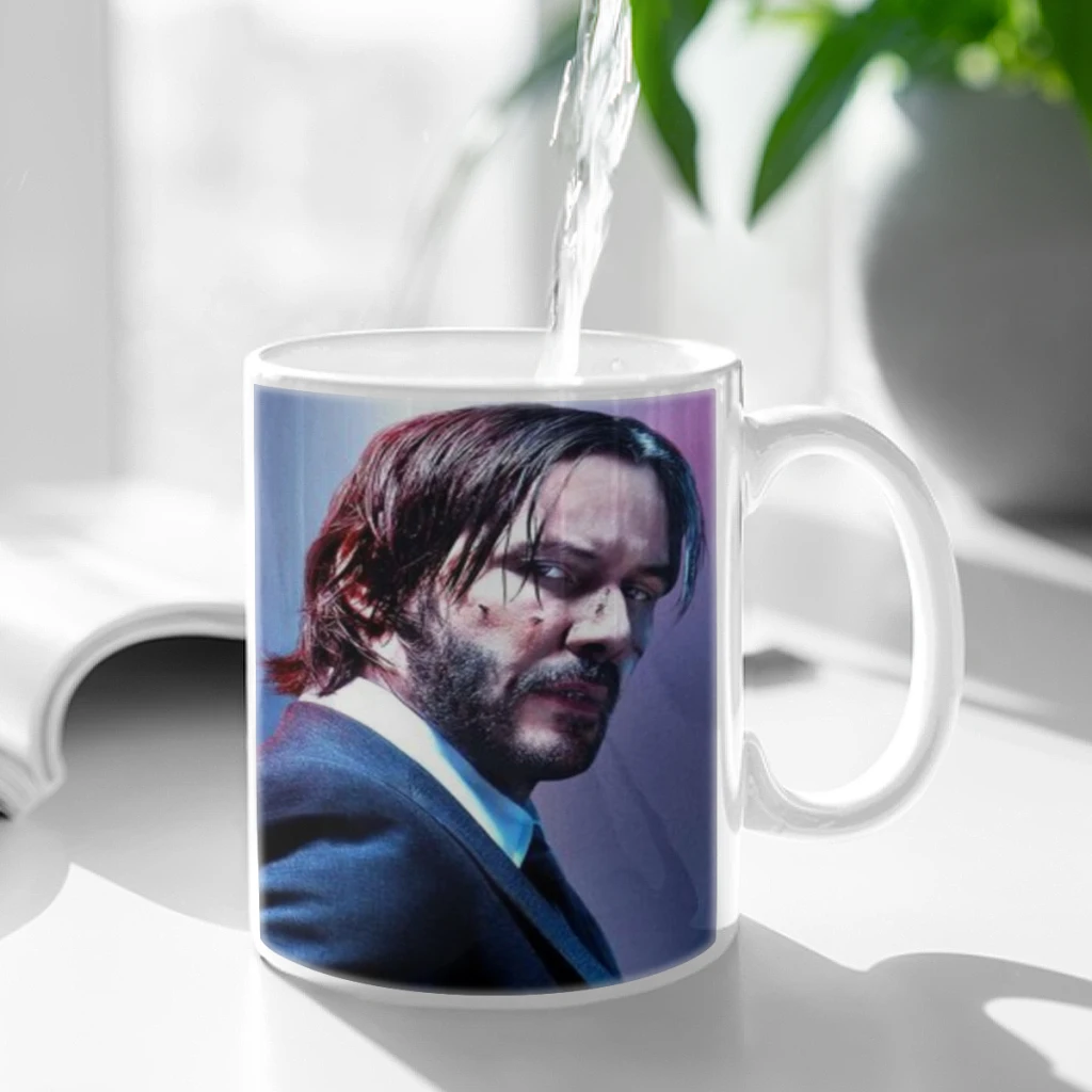 keanu Reeves Ceramic Cup Coffee Oatmeal Breakfast Cup Creative Personality Mug