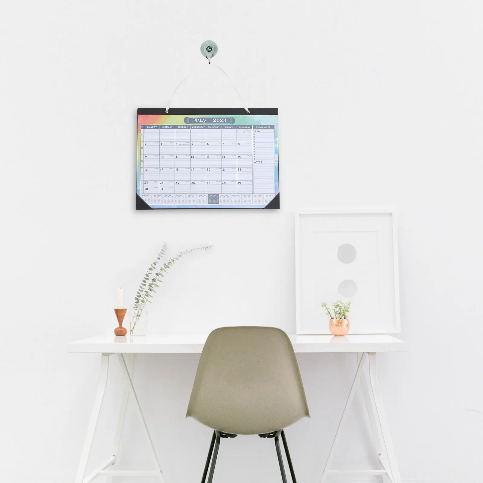 

Elegant 2024 Hanging Calendar English Design for Daily Planning and Organization